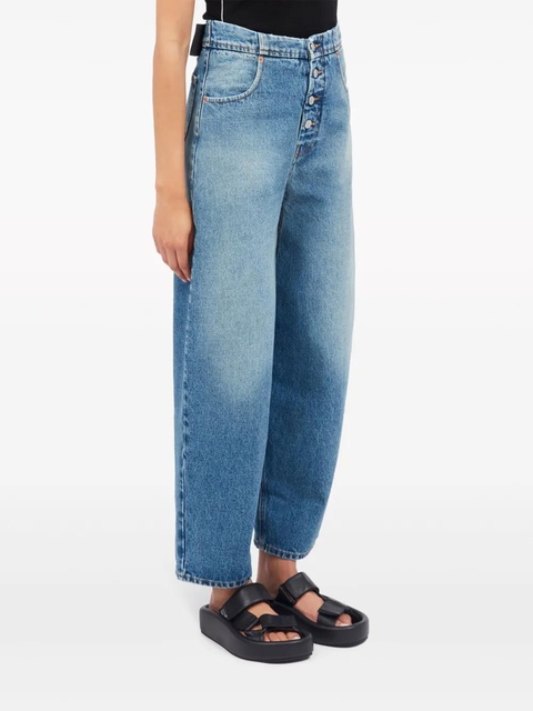 MM6 Maison Margiela wide-leg cotton jeans - Blue - zdjęcie produktu nr 2