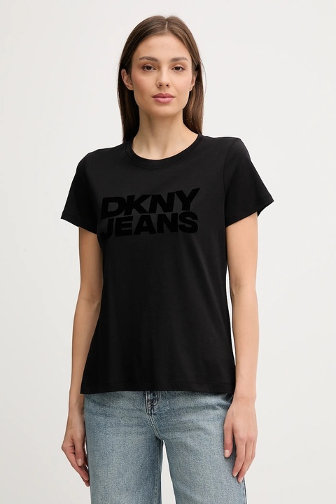 Dkny t-shirt damski kolor czarny DJ4T1265 - zdjęcie produktu nr 1