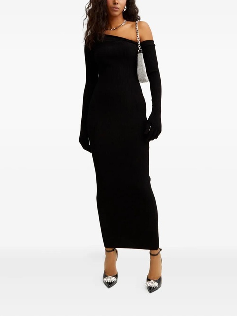 Jean Paul Gaultier ribbed-knit maxi dress - Black - zdjęcie produktu nr 1