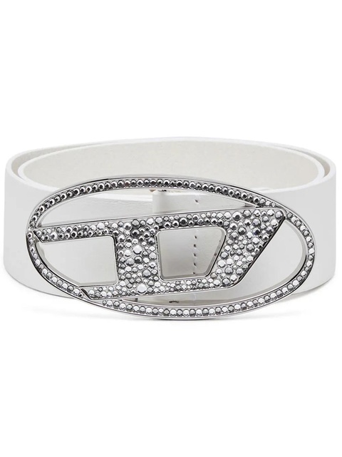 Diesel 1DR logo-buckle belt - White - zdjęcie produktu nr 1