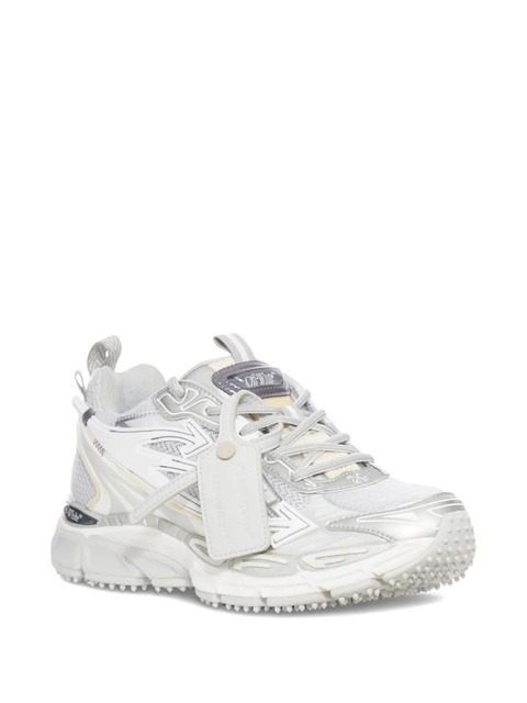 Off-White leather-tag lace-up sneakers - Grey - zdjęcie produktu nr 2