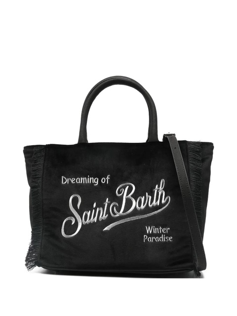 MC2 Saint Barth Vnity fringe-trim tote bag - Black - zdjęcie produktu nr 1