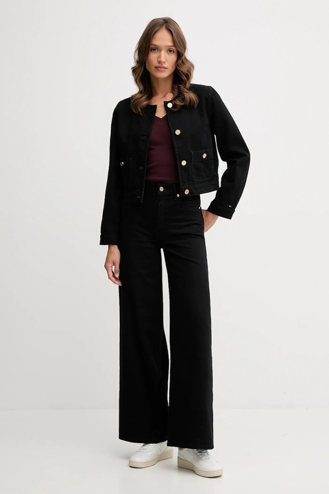 Tommy Hilfiger jeansy bawełniane damskie kolor czarny WW0WW48254 - zdjęcie produktu nr 2