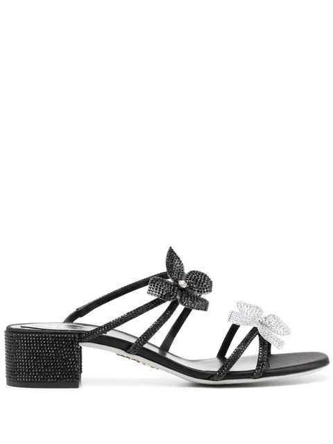 René Caovilla crystal embellishment sandals - Black - zdjęcie produktu nr 1