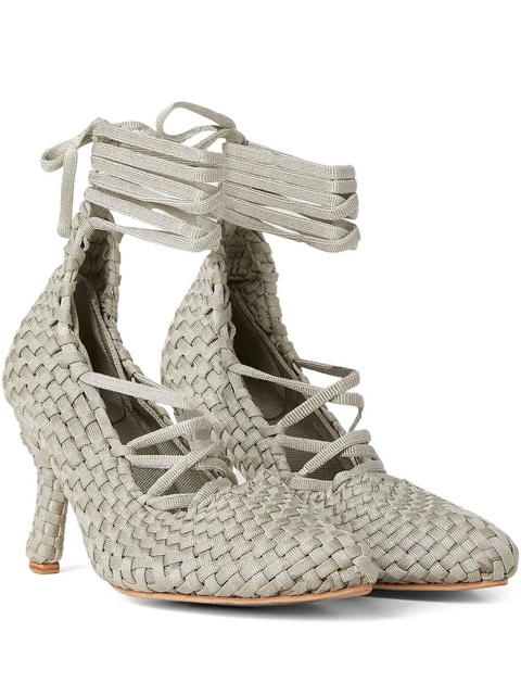 Isa Boulder leather pumps - Silver - zdjęcie produktu nr 1