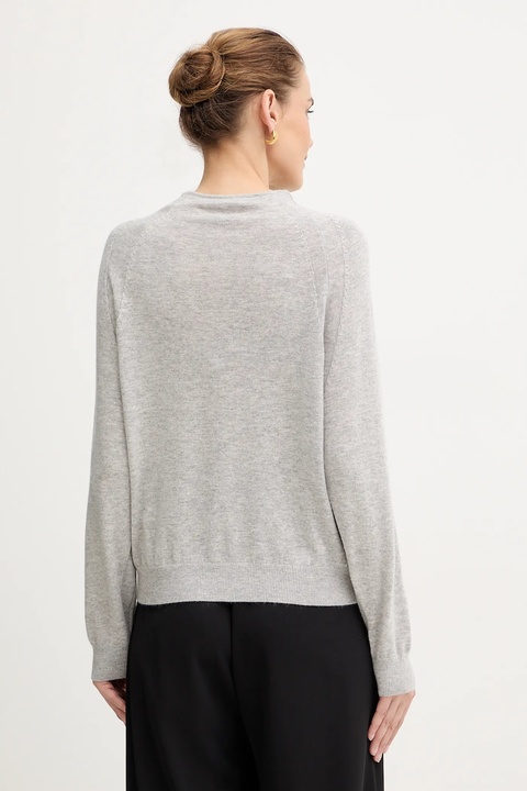 MAX&Co. sweter wełniany damski kolor szary lekki 2526366024200 - zdjęcie produktu nr 2