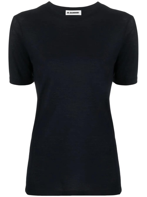 Jil Sander logo-print cotton T-shirt - Blue - zdjęcie produktu nr 1