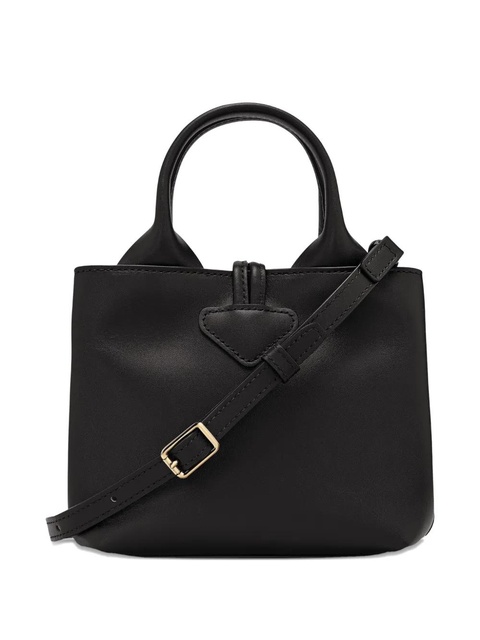Longchamp Le Roseau XS leather mini bag - Black - zdjęcie produktu nr 2