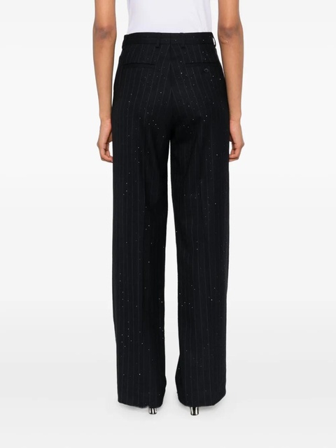 SANDRO pinstripe metallic trousers - Blue - zdjęcie produktu nr 2