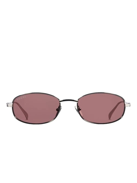 Gucci Eyewear oval-frame sunglasses - Silver - zdjęcie produktu nr 2