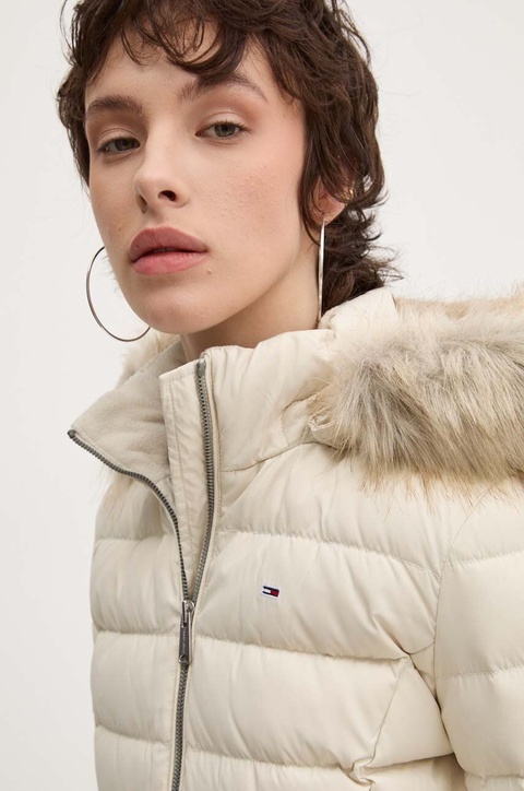 Tommy Jeans kurtka puchowa damska kolor beżowy zimowa DW0DW18312 - zdjęcie produktu nr 2