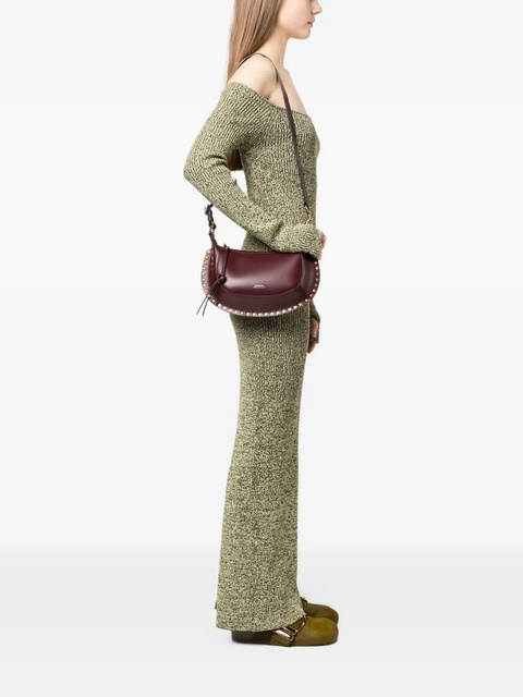 ISABEL MARANT small crescent-shaped studded shoulder bag - Red - zdjęcie produktu nr 2