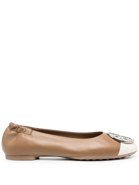 Tory Burch Claire cap-toe ballerina shoes - Brown - zdjęcie produktu nr 1