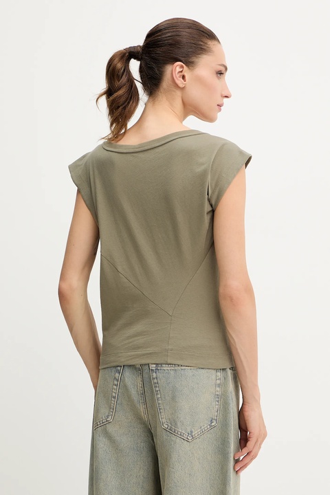 Miss Sixty t-shirt bawełniany damski kolor zielony 6S3SJ32500 - zdjęcie produktu nr 2