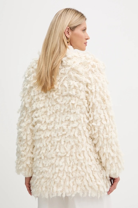 Forte Forte kardigan z dodatkiem wełny damski kolor beżowy ciepły 14452.mycoat - zdjęcie produktu nr 2