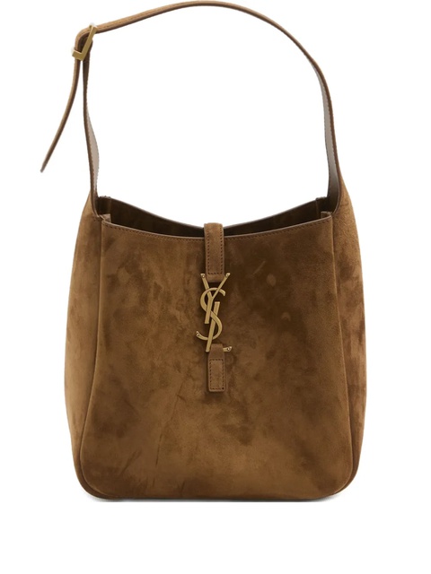 Saint Laurent Le 5 à 7 suede shoulder bag - Brown - zdjęcie produktu nr 1