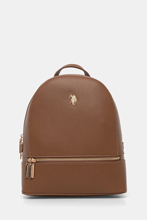 U.S. Polo Assn. plecak Jones damski kolor brązowy mały gładki BEUJE8653WVP - zdjęcie produktu nr 1