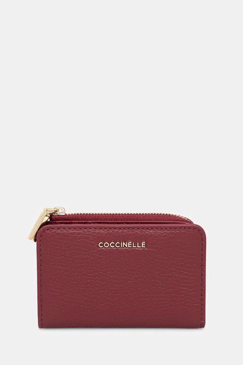 Coccinelle portfel skórzany damski kolor bordowy E2 MW5 17 01 01 - zdjęcie produktu nr 1
