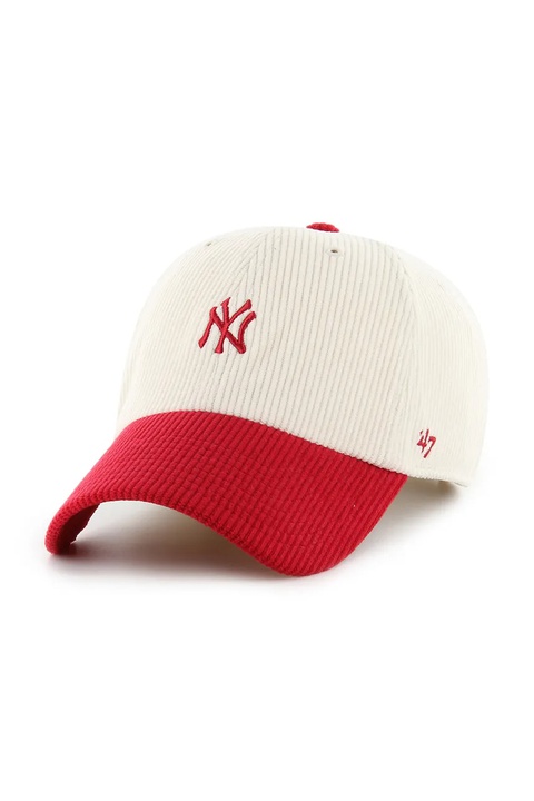 47 brand czapka z daszkiem bawełniana MLB New York Yankees kolor beżowy B-TCBRT17EWS-NTB - zdjęcie produktu nr 1