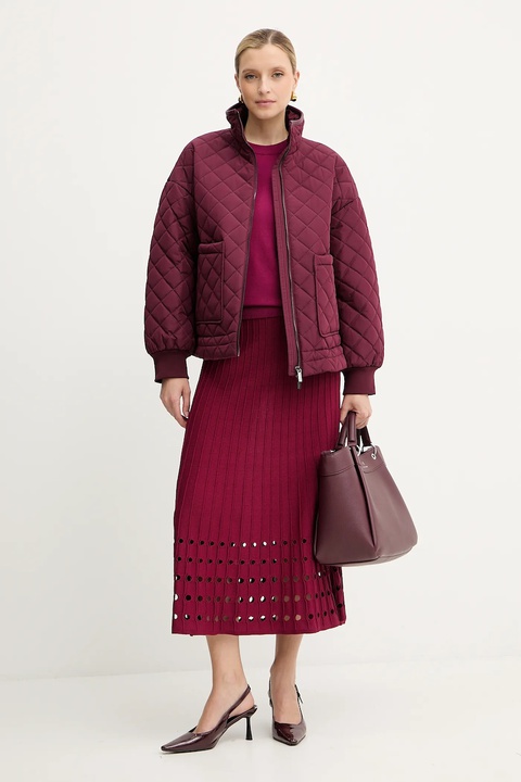 Armani Exchange kurtka kolor bordowy przejściowa oversize XW000683 AF16200 - zdjęcie produktu nr 2