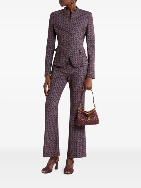 ETRO jacquard single-breasted blazer - Blue - zdjęcie produktu nr 2
