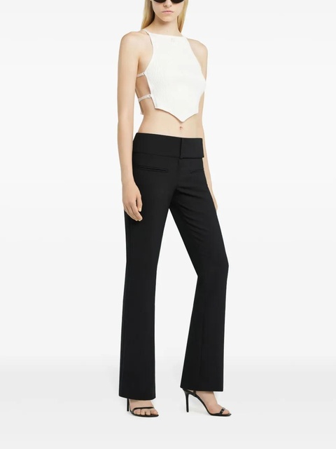Courrèges ribbed-knit crop top - White - zdjęcie produktu nr 2