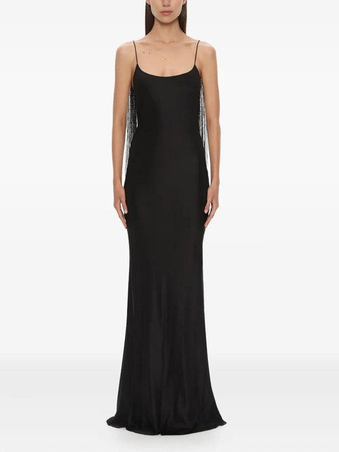 Christopher Esber Lattice lace silk gown - Black - zdjęcie produktu nr 1