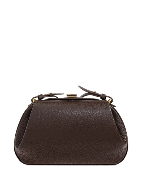 Yuzefi leather clasp-detail shoulder bag - Brown - zdjęcie produktu nr 2