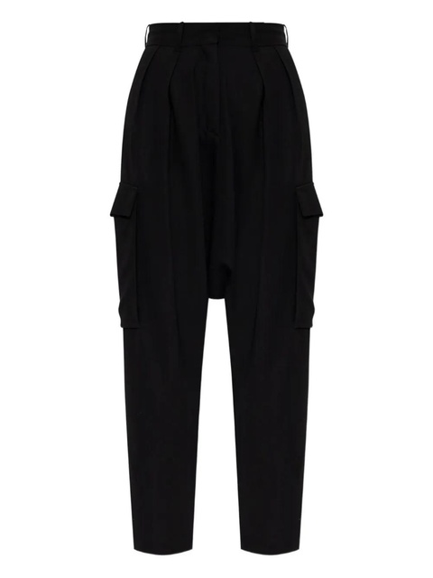 LOEWE pleated cargo trousers - Black - zdjęcie produktu nr 1