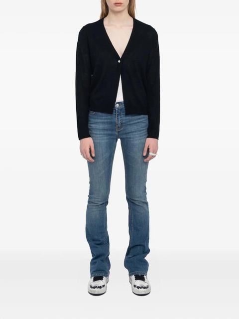 Zadig&Voltaire Manylla button-up V-neck cardigan - Black - zdjęcie produktu nr 1