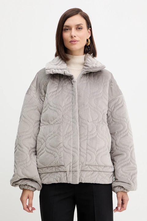Charo Ruiz Ibiza kurtka kolor szary przejściowa oversize 257310 - zdjęcie produktu nr 1