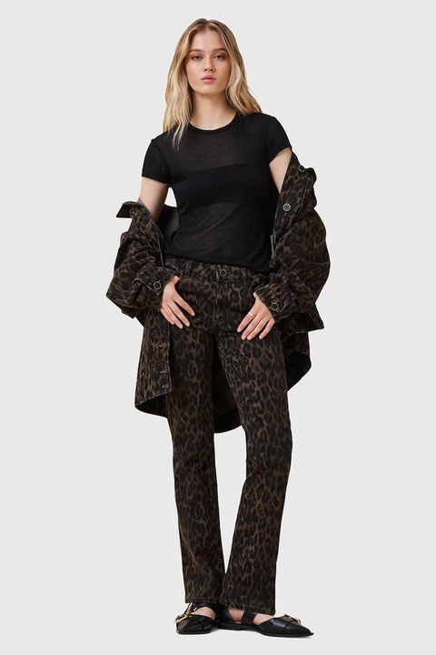 AllSaints jeansy HALDAN damskie medium waist W019ED - zdjęcie produktu nr 1