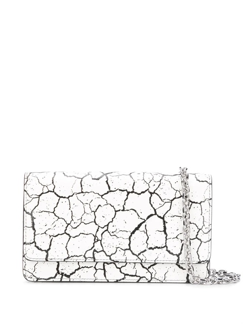 Maison Margiela cracked-effect clutch - White - zdjęcie produktu nr 1