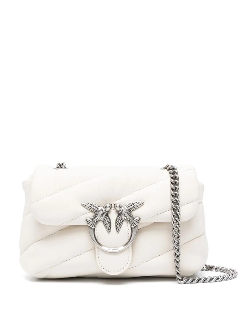 PINKO Baby Love quilted leather shoulder bag - White - zdjęcie produktu nr 1