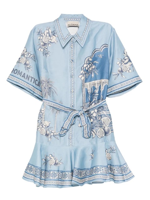ALEMAIS Villa Romantica mini dress - Blue - zdjęcie produktu nr 1