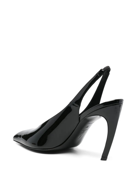 The Attico 110mm leather heeled pumps - Black - zdjęcie produktu nr 2