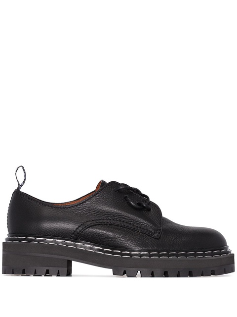 Proenza Schouler leather Oxford shoes - Black - zdjęcie produktu nr 1