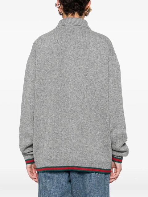 Gucci button striped cardigan - Grey - zdjęcie produktu nr 2