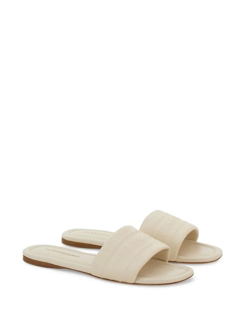 Ferragamo logo slides - Neutrals - zdjęcie produktu nr 1