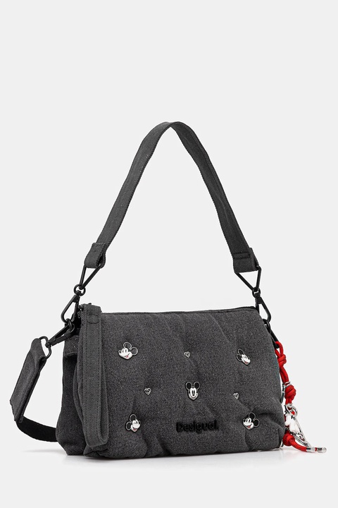 Desigual torebka MICKEY STUD kolor szary 25WAXD08 - zdjęcie produktu nr 2