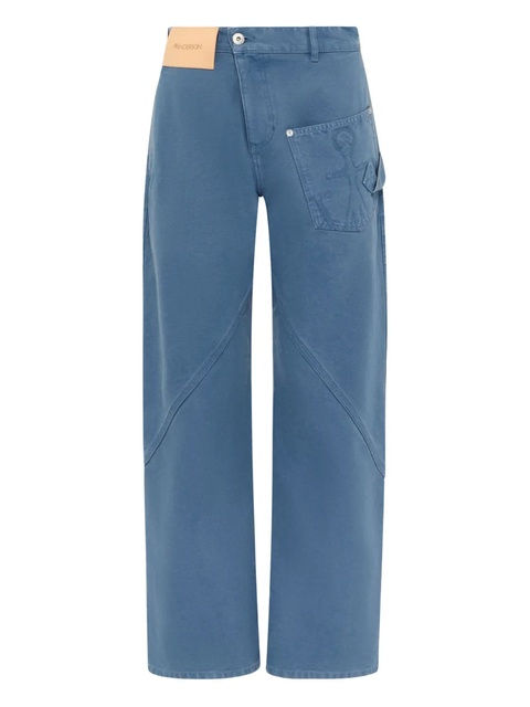 JW Anderson Twisted Workwear anchor trousers - Blue - zdjęcie produktu nr 1