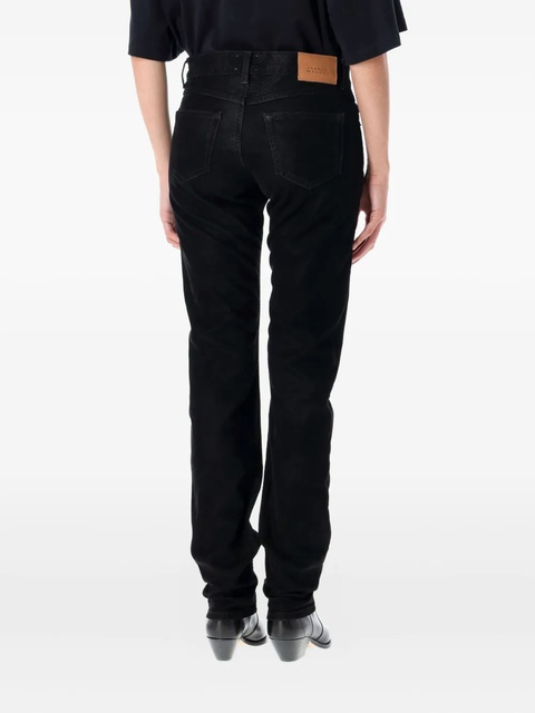 MARANT ÉTOILE eco leather trousers - Black - zdjęcie produktu nr 1