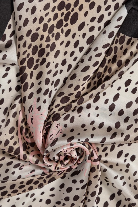 Juicy Couture apaszka Foulard damska kolor beżowy wzorzysta AIJFO8613WPO - zdjęcie produktu nr 2