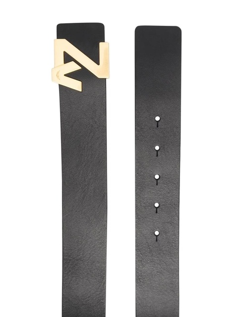 Zadig&Voltaire logo-plaque leather belt - Black - zdjęcie produktu nr 1