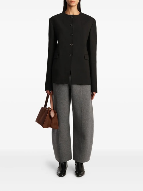 KHAITE elastic-waist panelled trousers - Grey - zdjęcie produktu nr 2