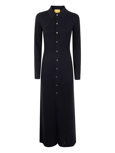 Guest In Residence button-down cashmere dress - Black - zdjęcie produktu nr 1