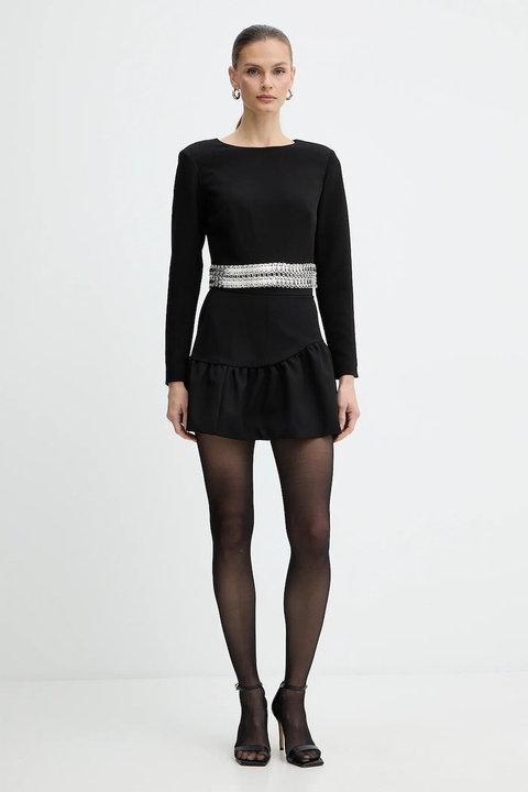 Pinko spódnica kolor czarny mini rozkloszowana 105767 A2QV - zdjęcie produktu nr 2