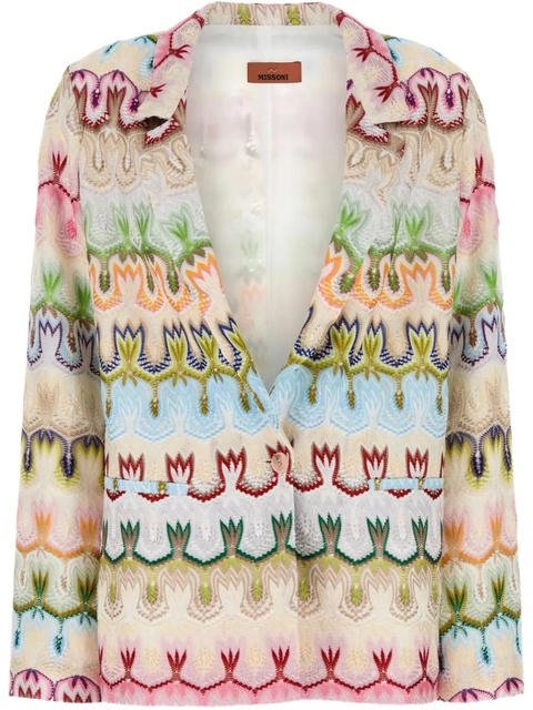 Missoni embroidered blazer - Neutrals - zdjęcie produktu nr 1