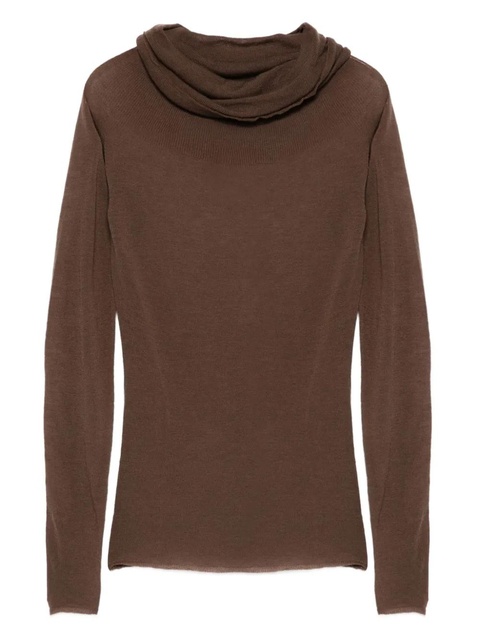 Alysi cowl-neck sweater - Brown - zdjęcie produktu nr 2
