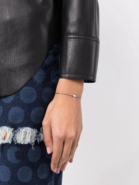 Vivienne Westwood Balbina logo-charm bracelet - Silver - zdjęcie produktu nr 1